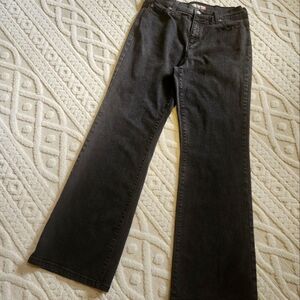 12s LEVIS BLACK FLARED 512 JEANS